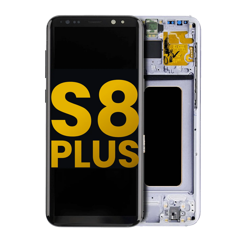 OLED Display with Frame for Samsung Galaxy S8 Plus (Refurbished) (Orchid Gray)