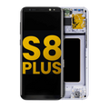 OLED-Display mit Rahmen für Samsung Galaxy S8 Plus (Refurbished) (Orchid Gray)