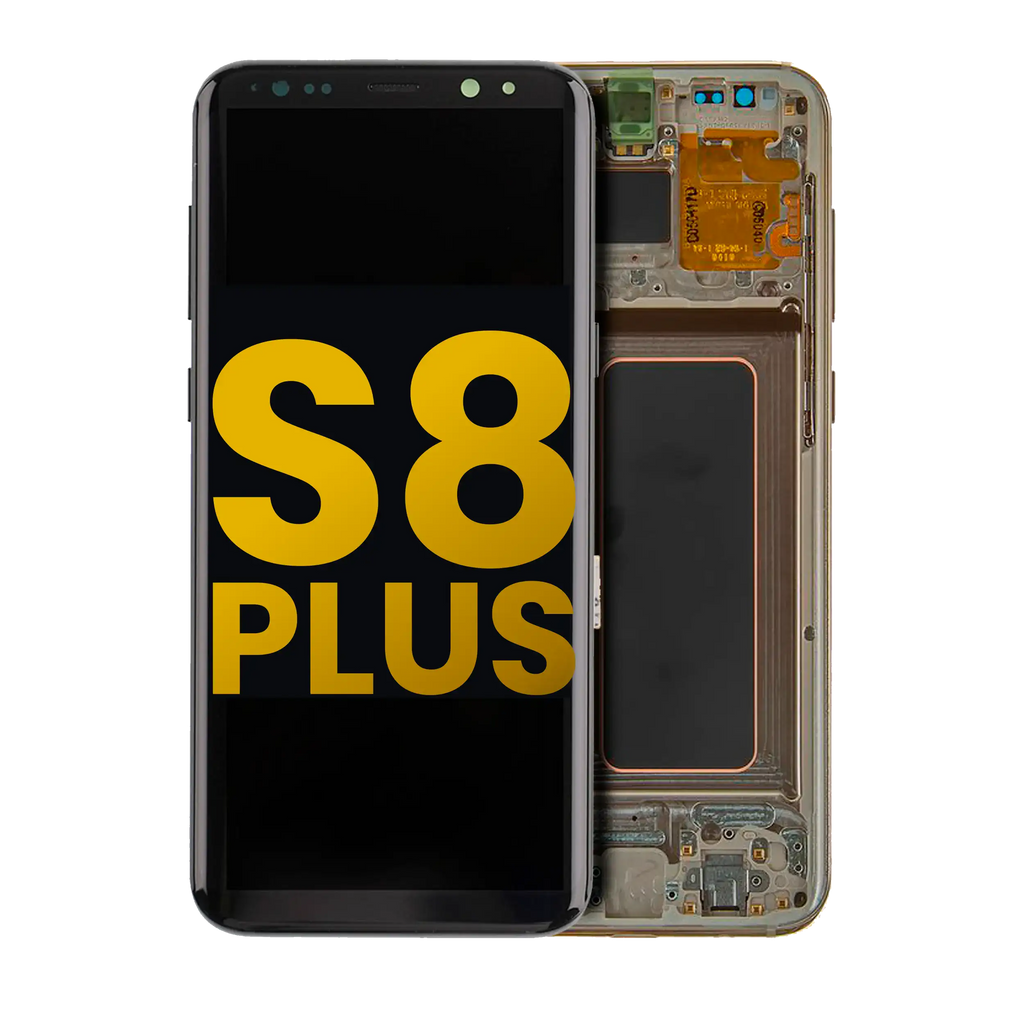OLED Display with Frame for Samsung Galaxy S8 Plus (Refurbished) (Maple Gold)