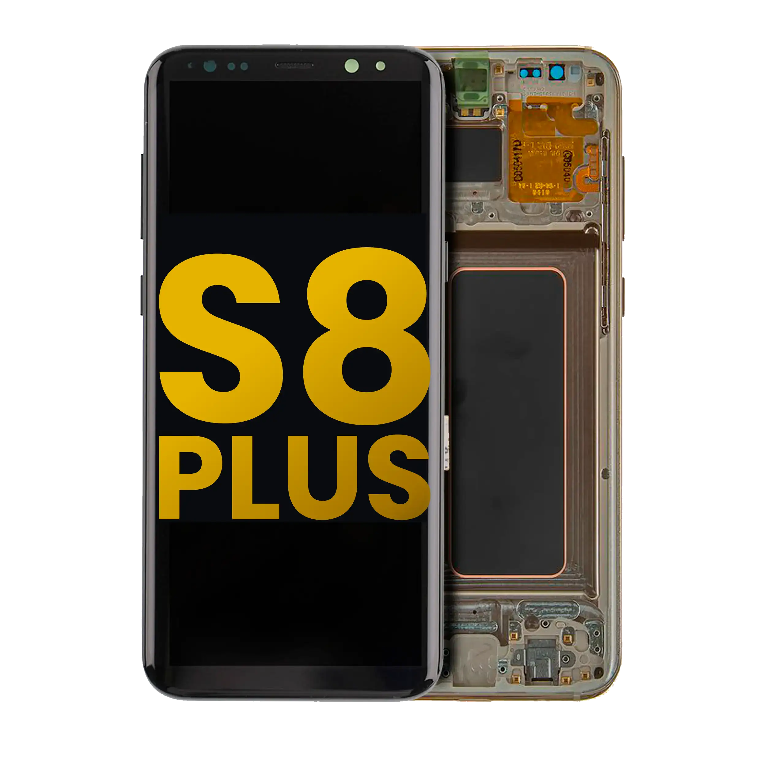 OLED-Display mit Rahmen für Samsung Galaxy S8 Plus (Refurbished) (Maple Gold)