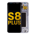 OLED-Display mit Rahmen für Samsung Galaxy S8 Plus (Refurbished) (Arctic Silver)
