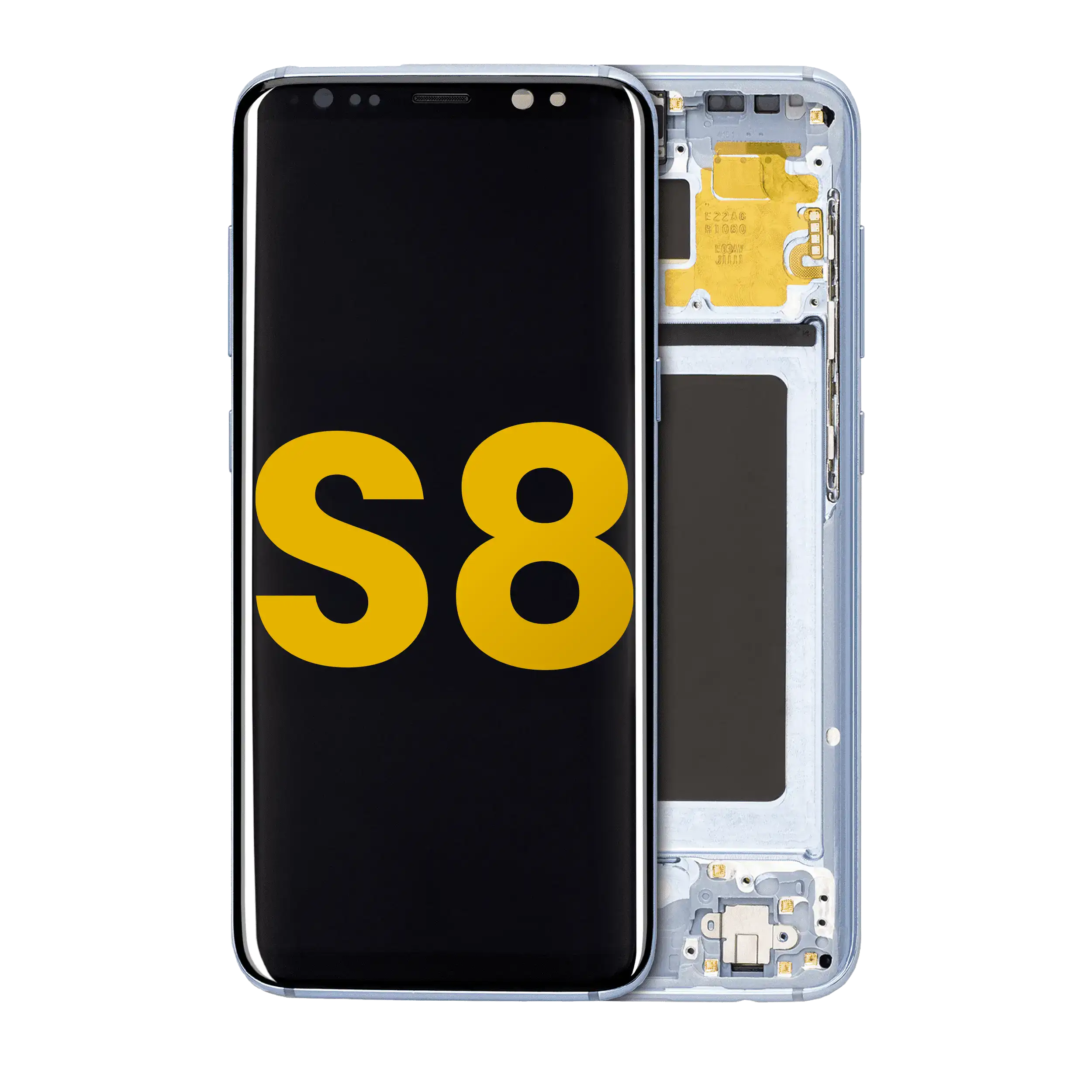 OLED Complete Display with Frame for Samsung Galaxy S8 (Refurbished) (Coral Blue)