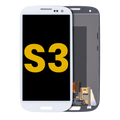 LCD-Komplettdisplay ohne Rahmen für Samsung Galaxy S3 (Refurbished) (Weiß)