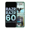 OLED Display with Frame for Motorola Razr / Razr 60 (XT2553 / 2025) (Original OEM) (Spring Bud)
