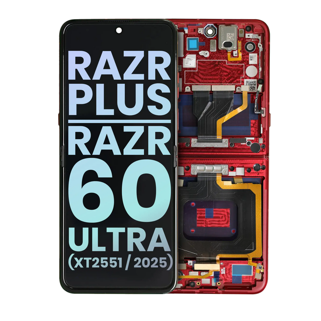 Haupt-OLED-Display für Motorola Razr Plus/60 Ultra Rio Red OEM