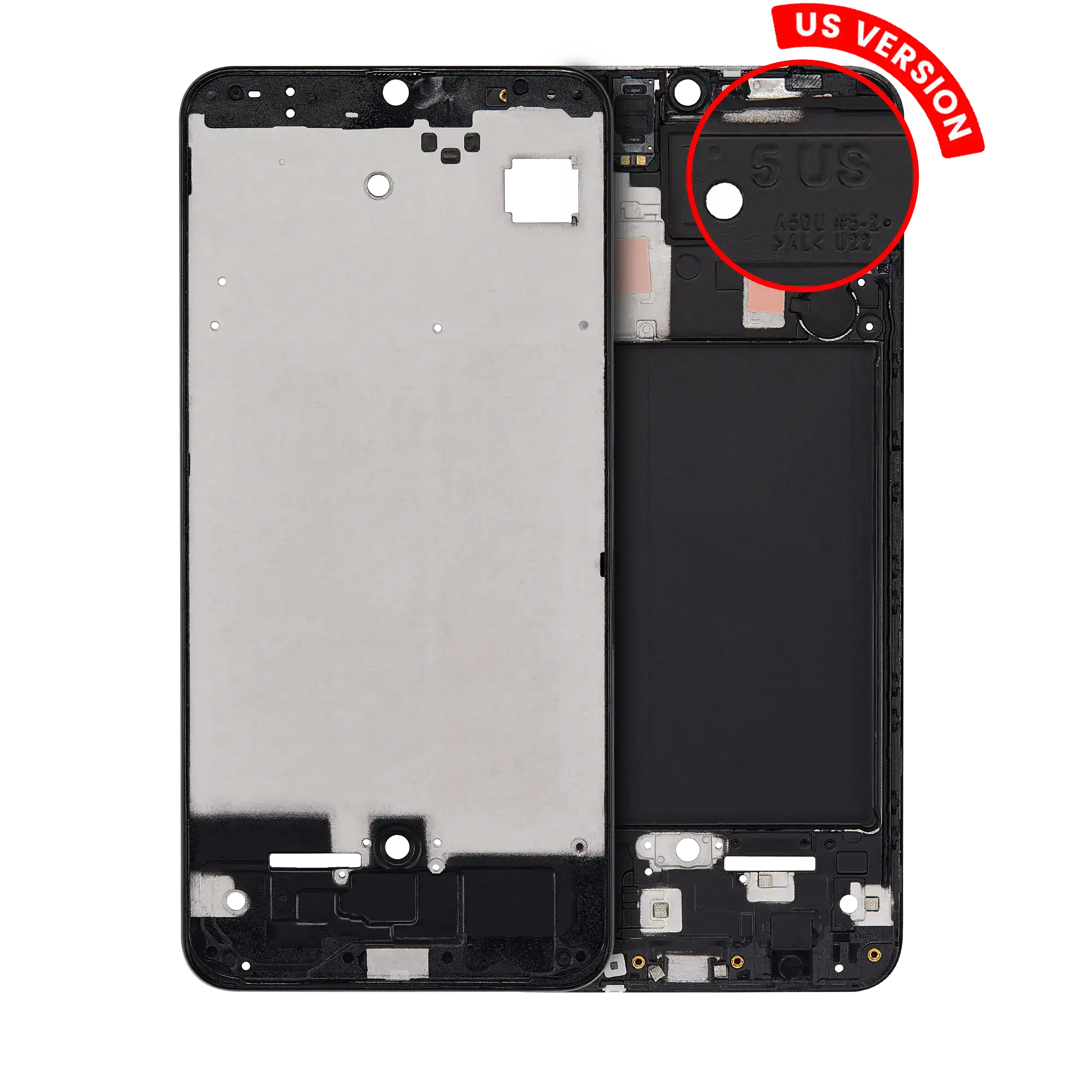 LCD-Rahmengehäuse für Samsung Galaxy A50 (A505 / 2019) (US-Version)