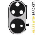 Camera Lens with Holder for Huawei P50 Pro (Pearl White)