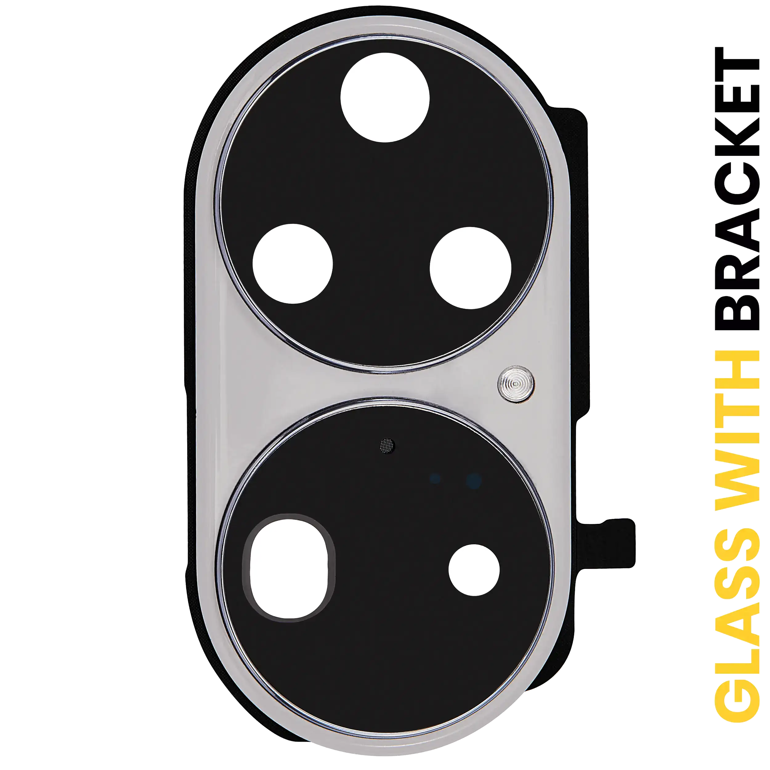 Camera Lens with Holder for Huawei P50 Pro (Pearl White)