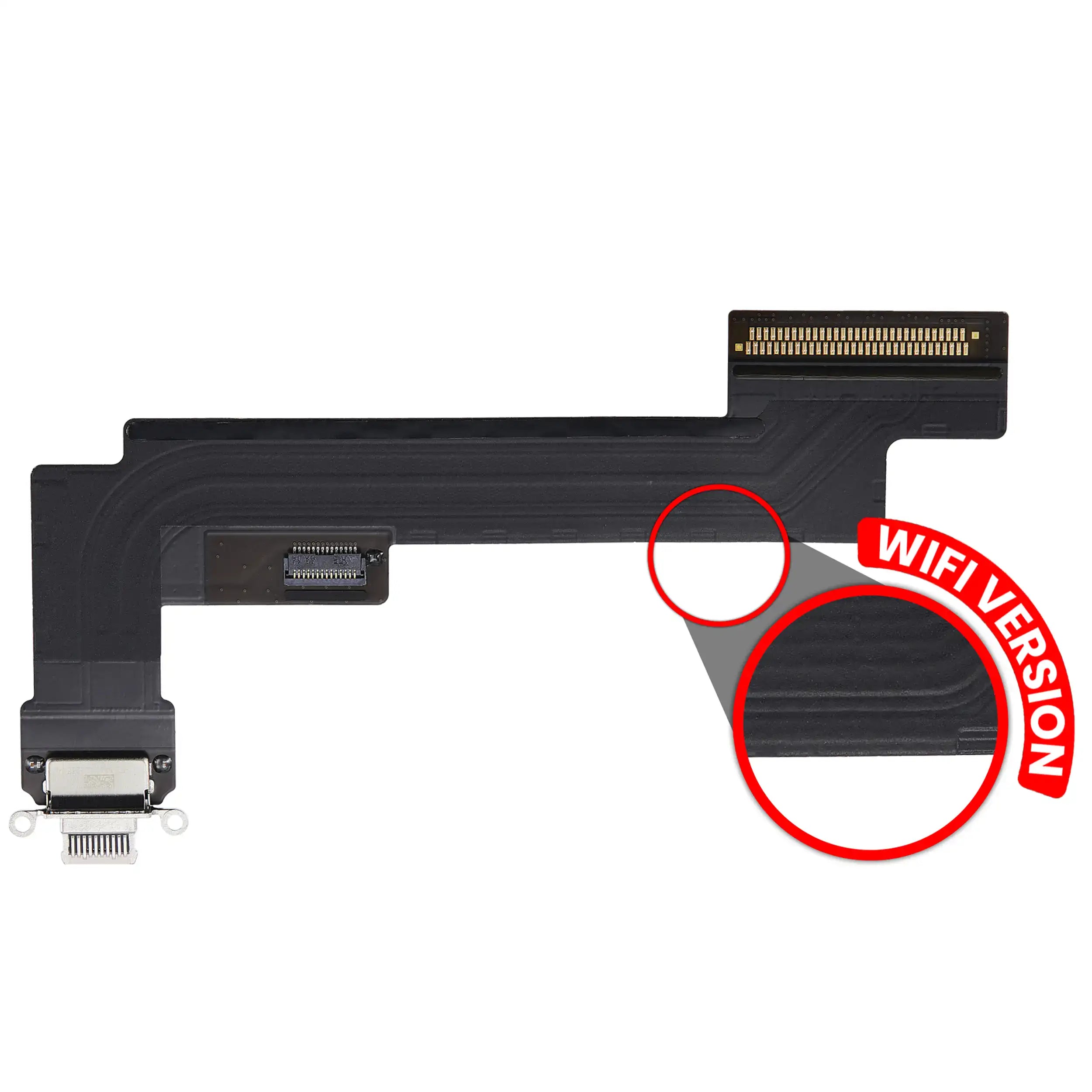 Ladebuchse-Flexkabel für iPad Air 5 (WiFi Only) (Premium) (Pink)