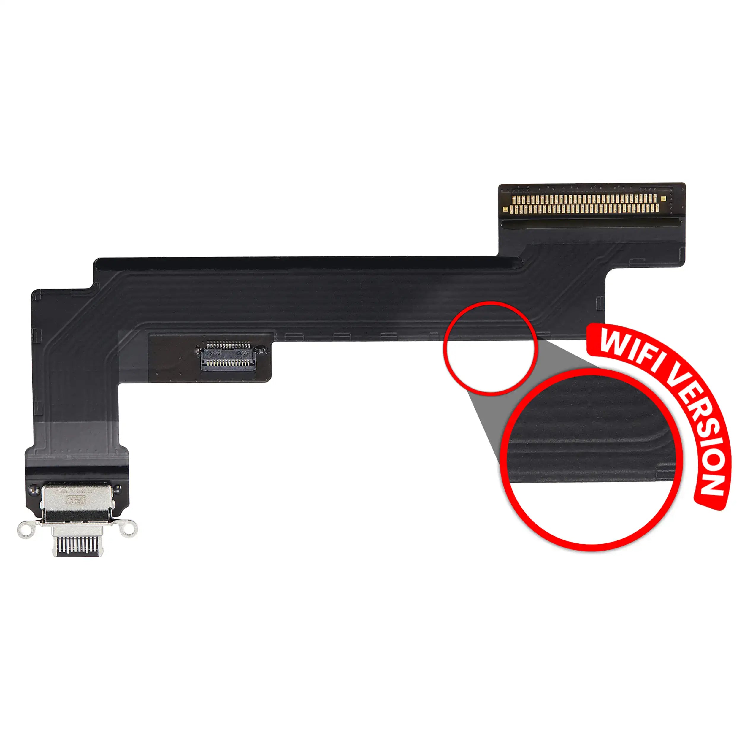 Ladebuchse-Flexkabel für iPad Air 5 (nur WiFi) (Premium) (Space Grau)
