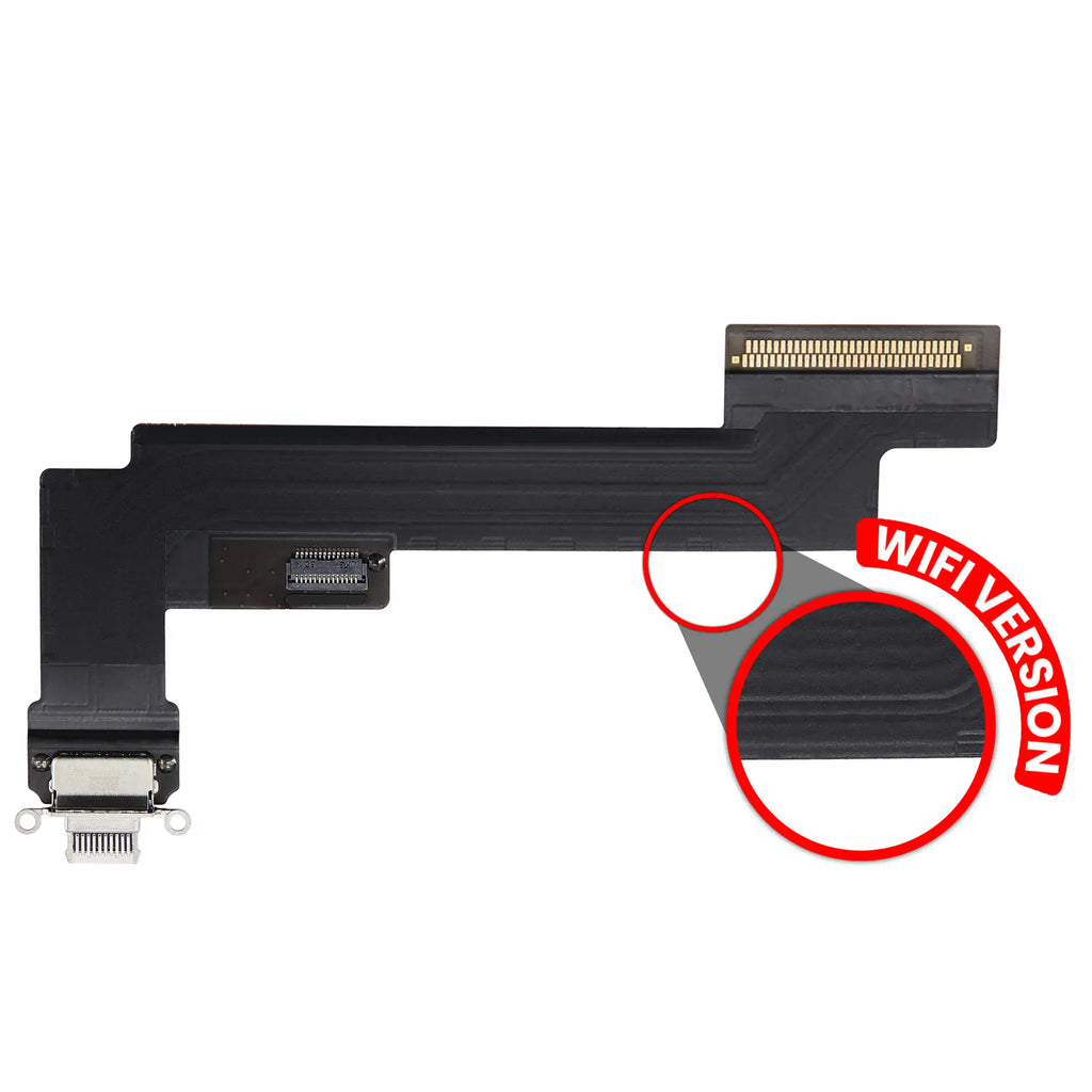 Charging Port Flex Cable for iPad Air 5 (WiFi Only) (Premium) (Starlight)