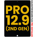 LCD Display with Digitizer and Pre-installed Daughter Board Flex for iPad Pro 12.9" 2nd Gen (2017) (Refurbished) (Black)