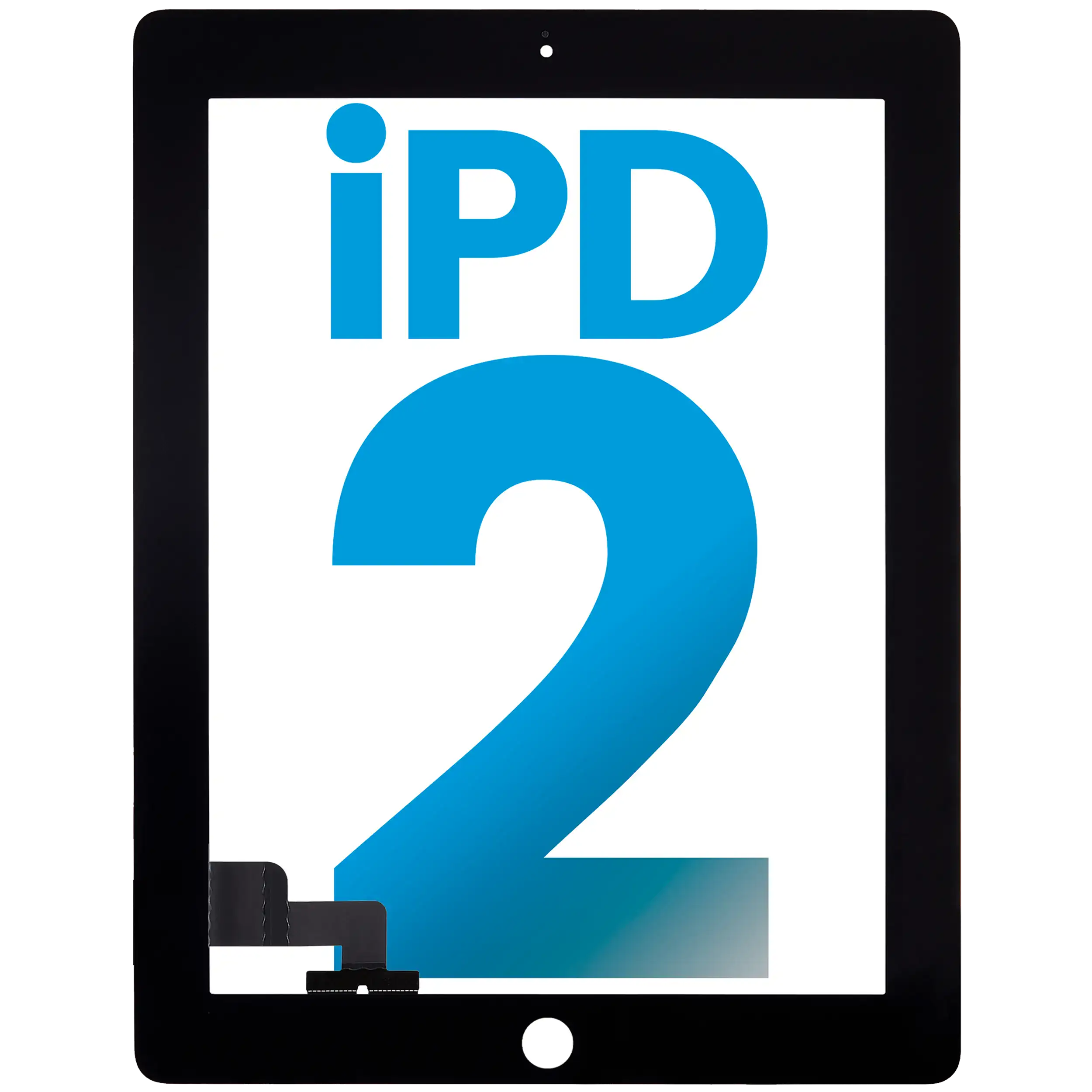 Digitizer für iPad 2 (Aftermarket) (Schwarz)