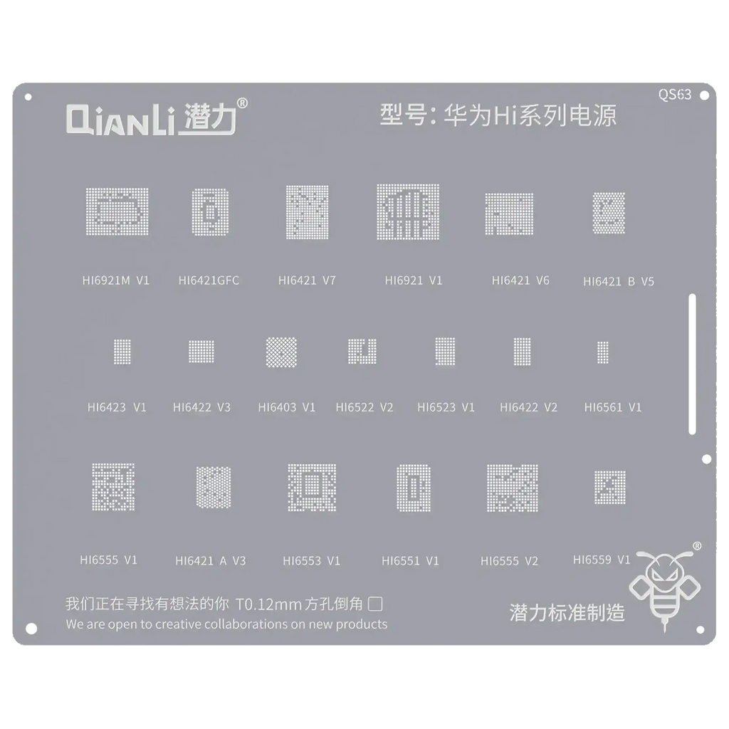 Bumblebee Schablone (QS63) Huawei HI Series (Qianli)