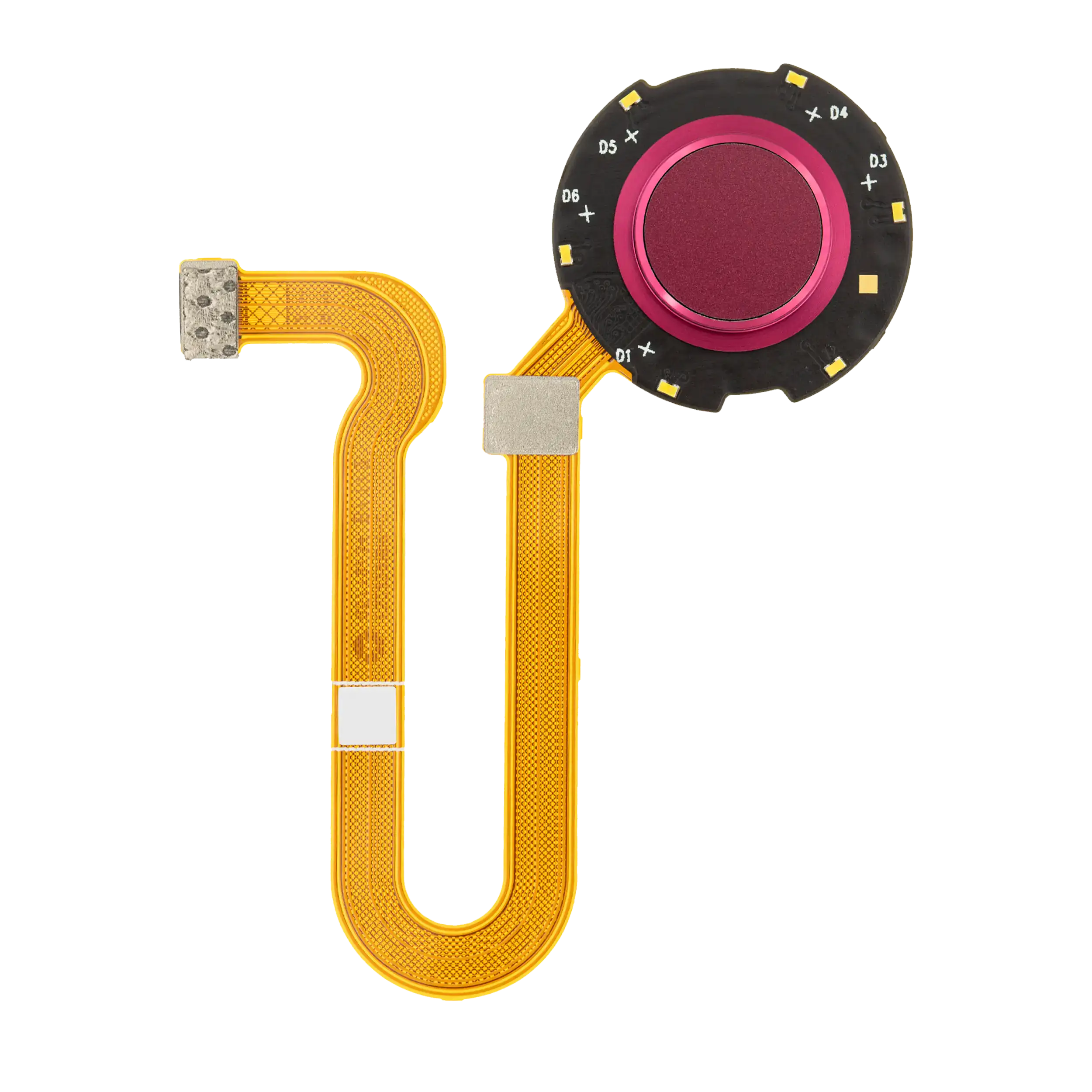 Fingerprint reader with flex cable for Motorola One Hyper (XT2027 / 2020) (Fresh Orchid)