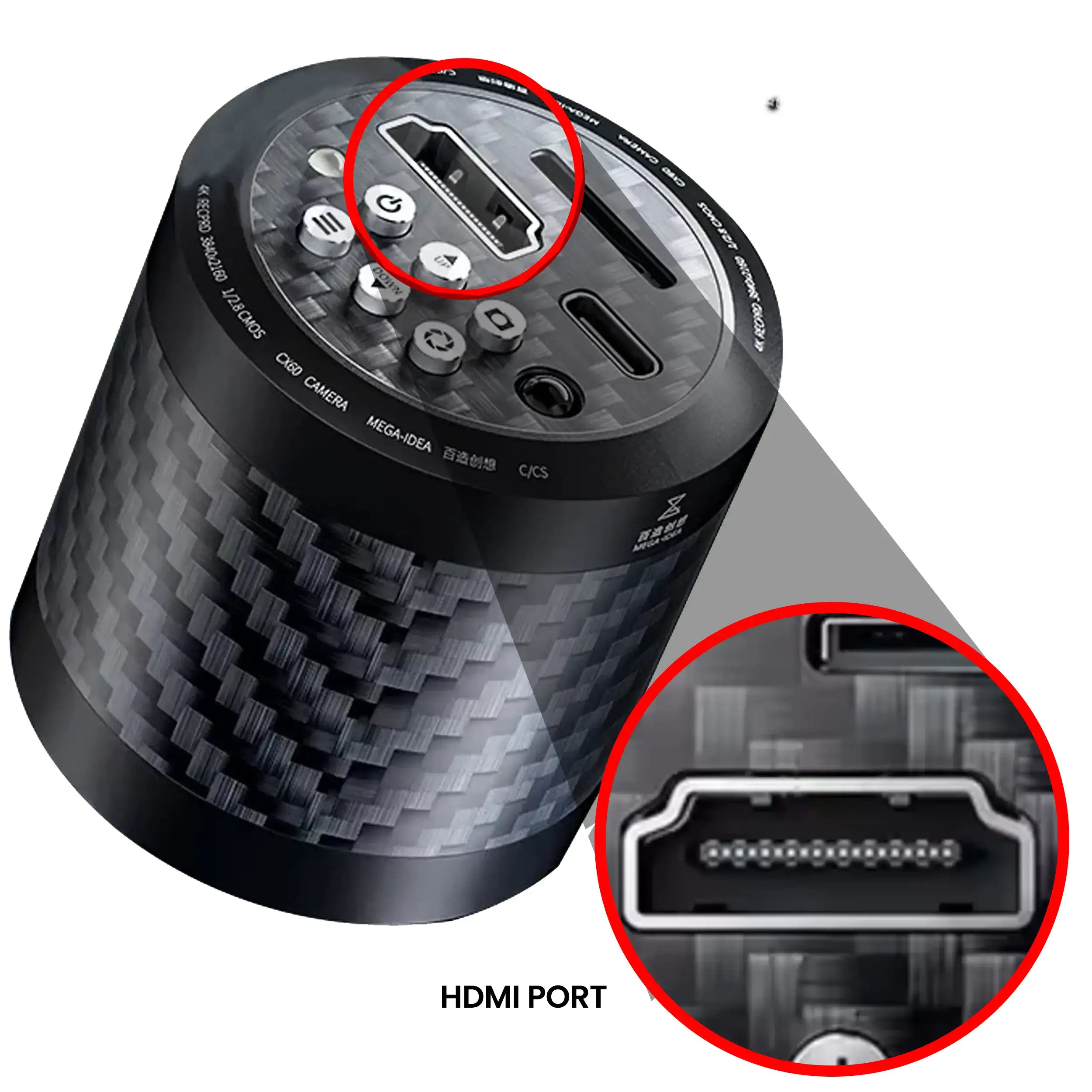 CX60S 4K Industriekamera für Gorilla 6558 Mikroskop (110V - 220V US-Stecker)