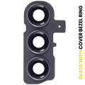 Rear Camera Lens with Bezel for Samsung Galaxy S23 5G / S23 Plus 5G (Green)