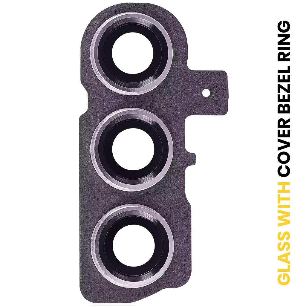 Rear Camera Lens with Cover and Trim Ring for Samsung Galaxy S23 5G / S23 Plus 5G (Lavender)