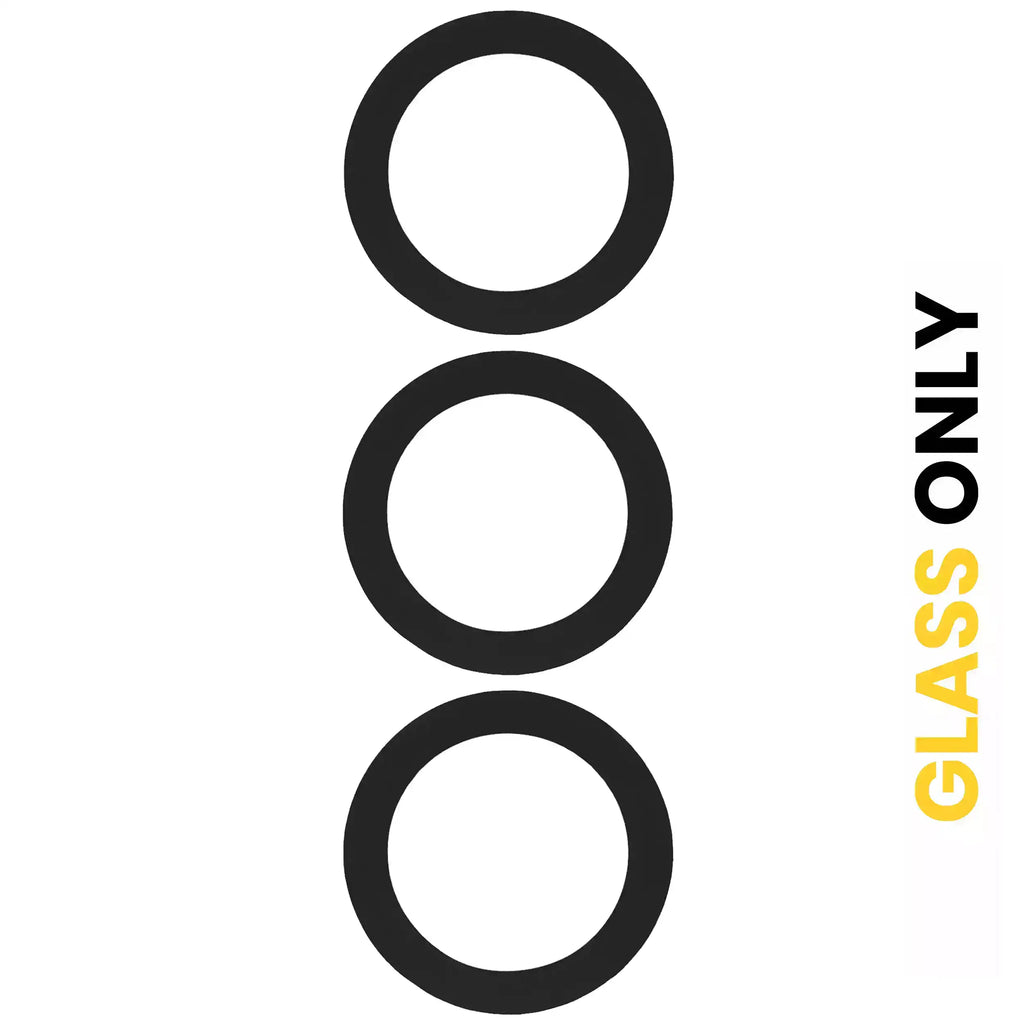 Rear Camera Glass Lens with Adhesive for Samsung Galaxy S23 5G / S23 Plus 5G (Black) (10-Pack)