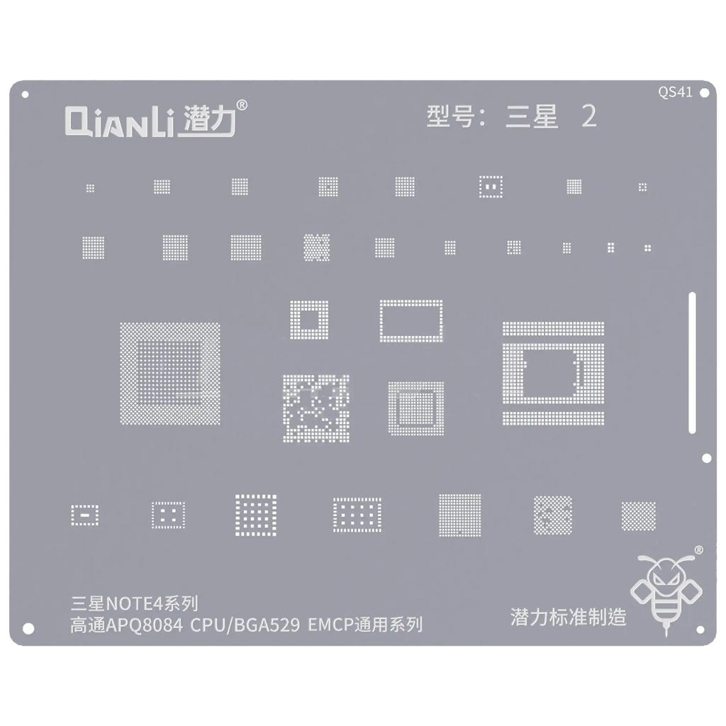 Bumblebee Schablone (QS41) für Samsung Galaxy Note 4 CPU - Qianli