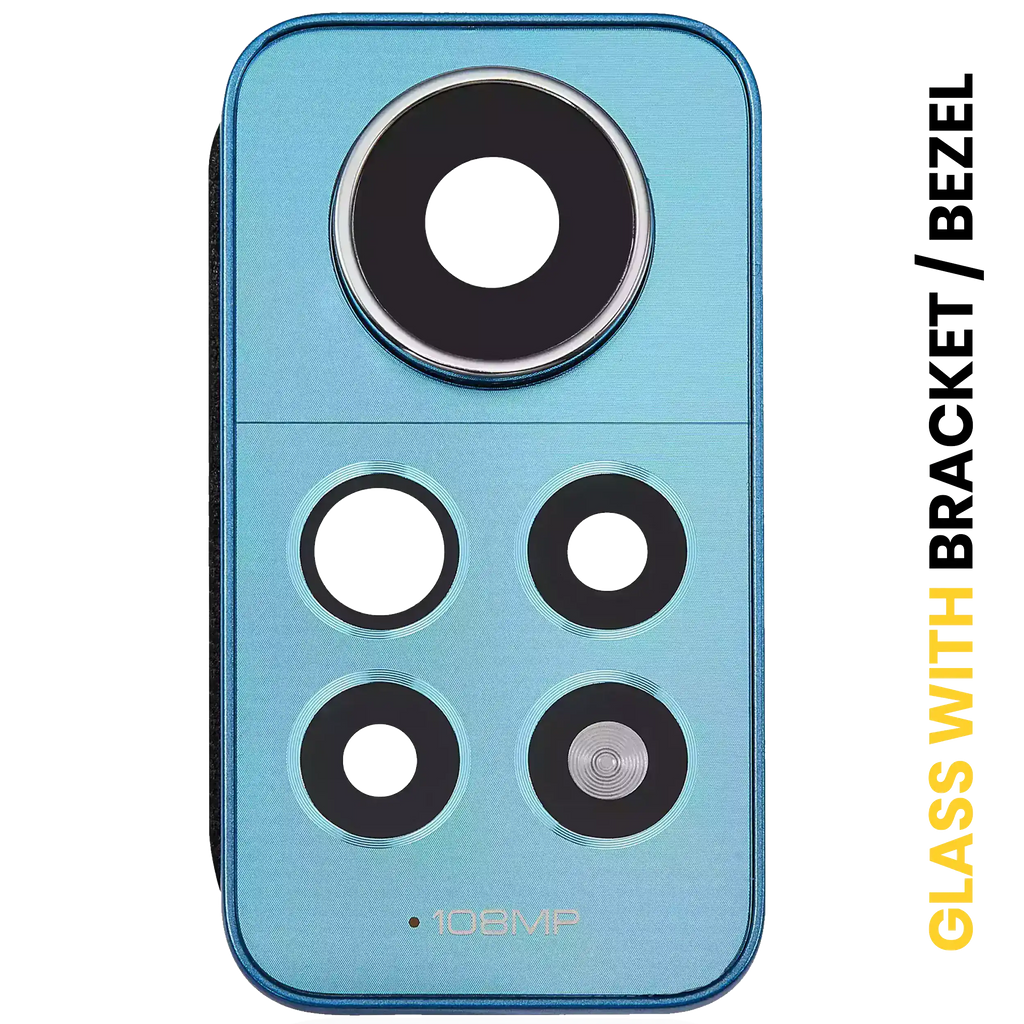 Kameralinse hinten mit Halterung für Xiaomi Redmi Note 12 Pro 4G Star Blue