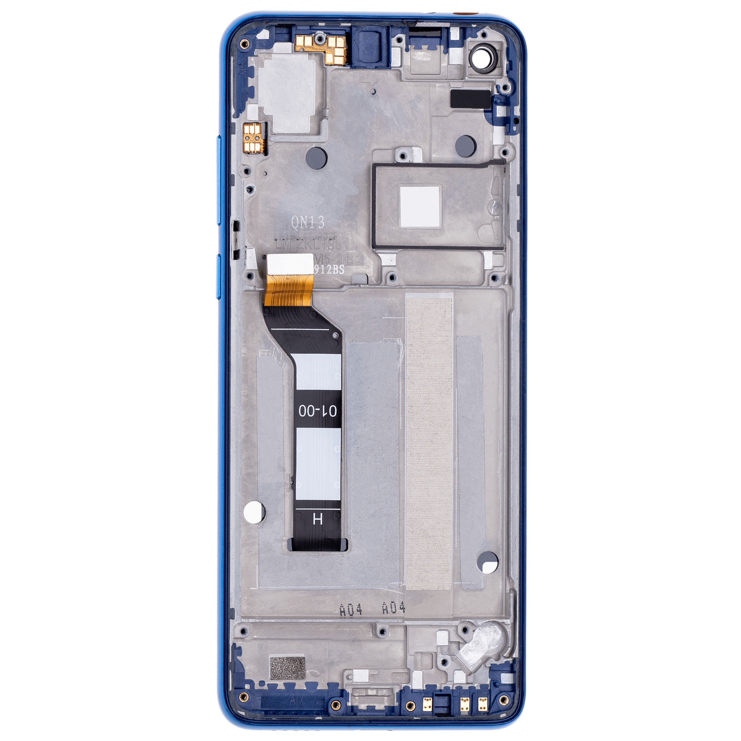 LCD Display with Frame for Motorola One Action (XT2013-1 / XT2013-2 / XT2013-4 / 2019) (Original OEM) (Denim Blue)