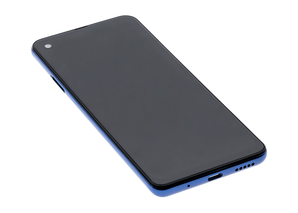 LCD Display with Frame for Motorola One Action (XT2013-1 / XT2013-2 / XT2013-4 / 2019) (Original OEM) (Denim Blue)