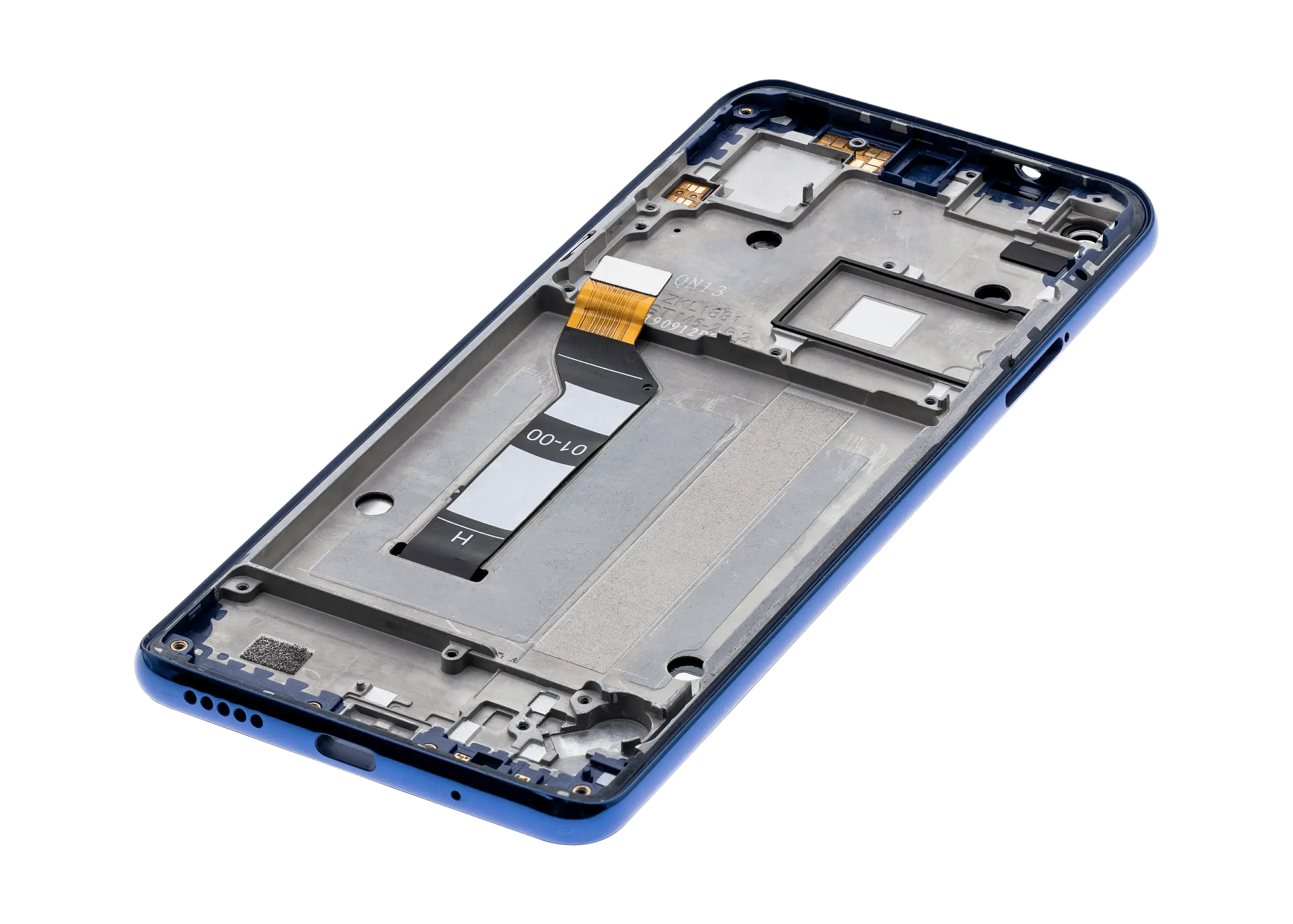 LCD Display with Frame for Motorola One Action (XT2013-1 / XT2013-2 / XT2013-4 / 2019) (Original OEM) (Denim Blue)