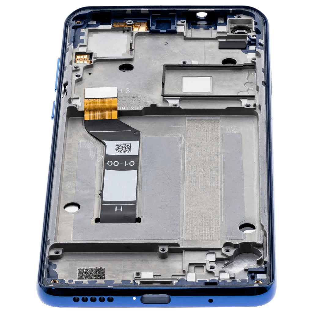 LCD Display with Frame for Motorola One Action (XT2013-1 / XT2013-2 / XT2013-4 / 2019) (Original OEM) (Denim Blue)