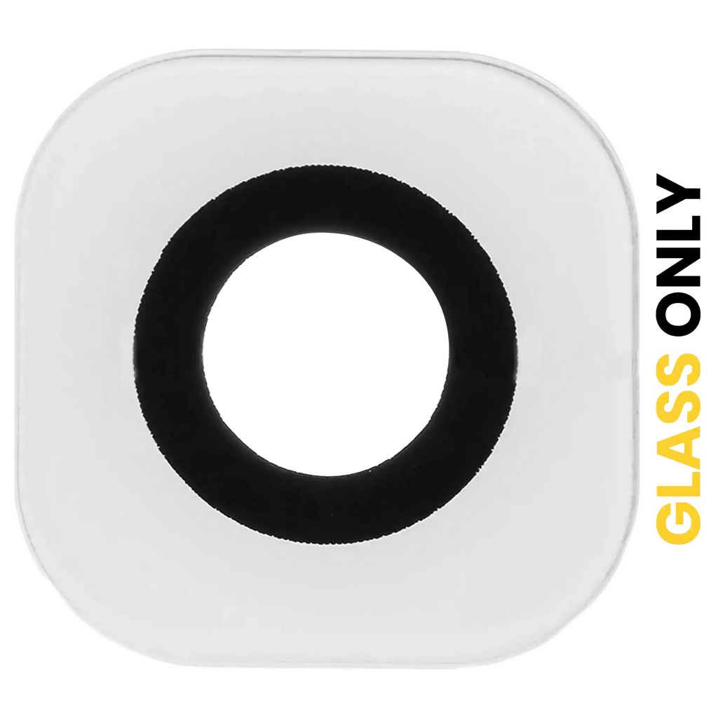 Kameralinse hinten (Glas) mit Klebstoff für Samsung Galaxy S6/S6 Edge Weiß 10-Pa