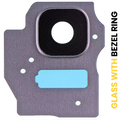 Rear Camera Lens with Bezel Ring for Samsung Galaxy S8 Plus (Orchid Gray)