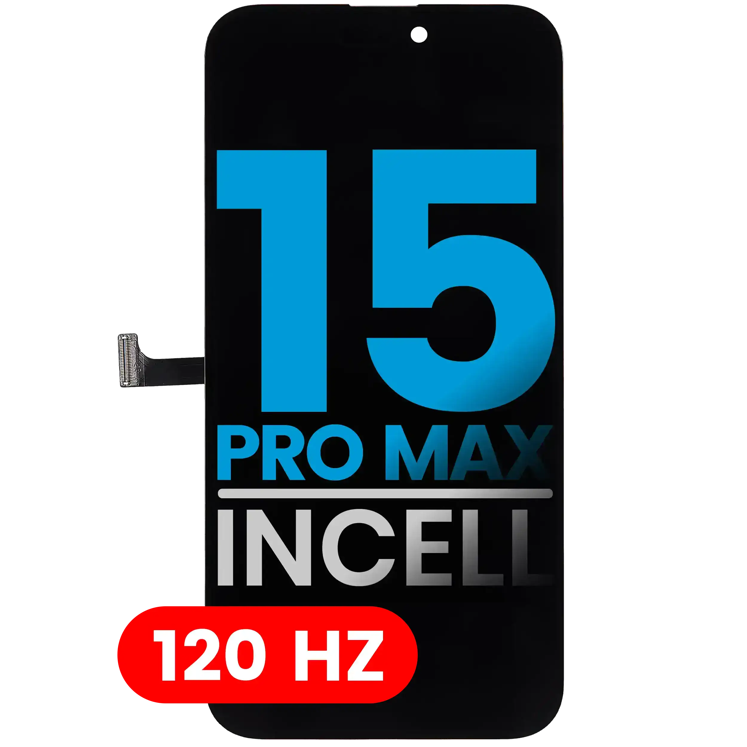 LCD Display for iPhone 15 Pro Max (Aftermarket AQ7 / Incell, 120 Hz)