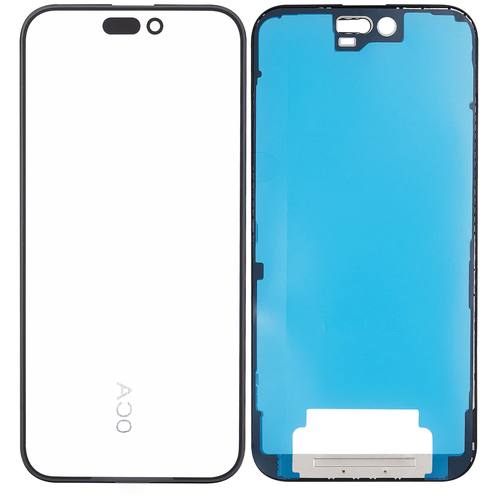 3 in 1 Glas mit vorinstalliertem OCA und Rahmen für iPhone 16 Plus (OCA Master)