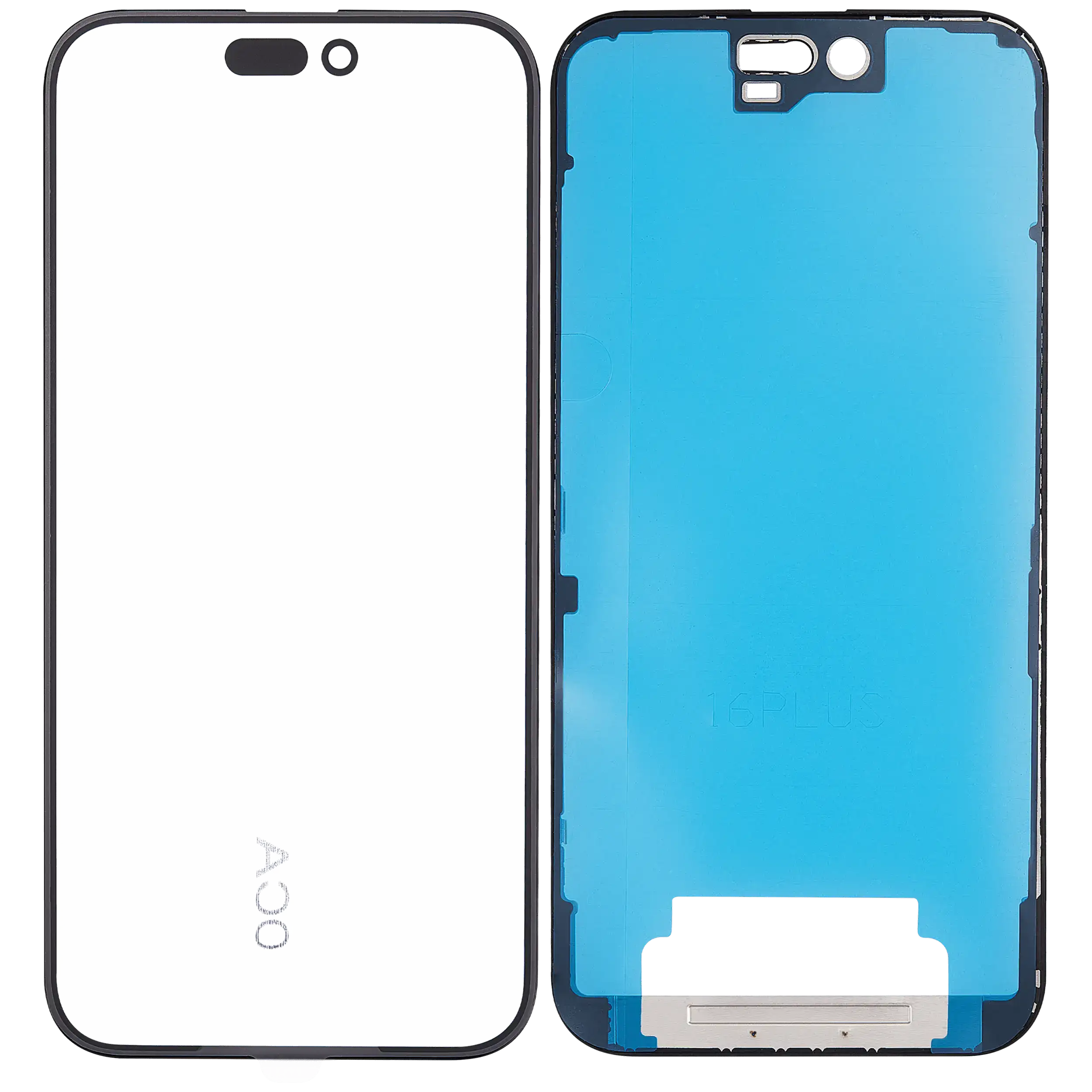 3 in 1 Glas mit vorinstalliertem OCA und Rahmen für iPhone 16 Plus (OCA Master)