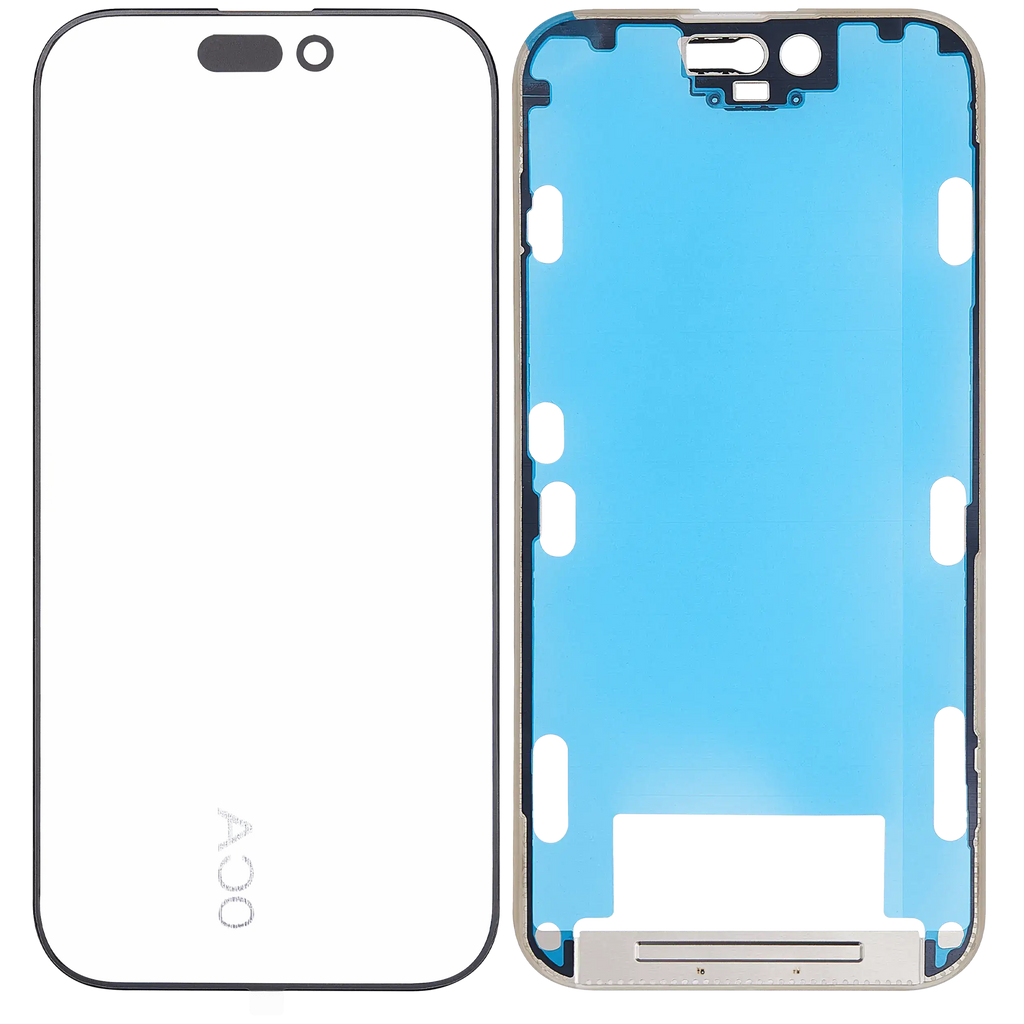 3-in-1 (Glas mit vorinstallierter OCA + Rahmen) für iPhone 16 Pro (OCA Master)
