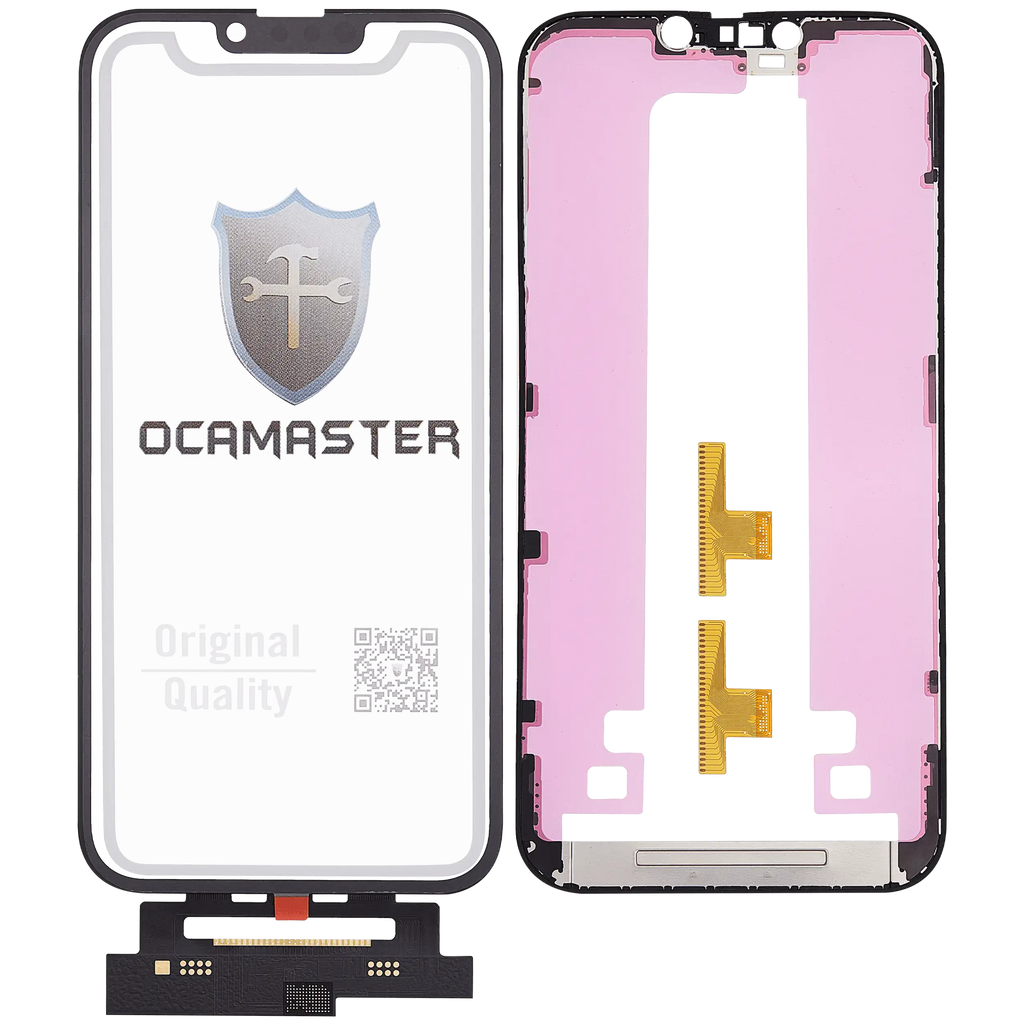 4-in-1 Short Flex (Digitizer Touch with Glass + OCA + Frame Pre-installed) for iPhone 14 Plus (OCA Master)