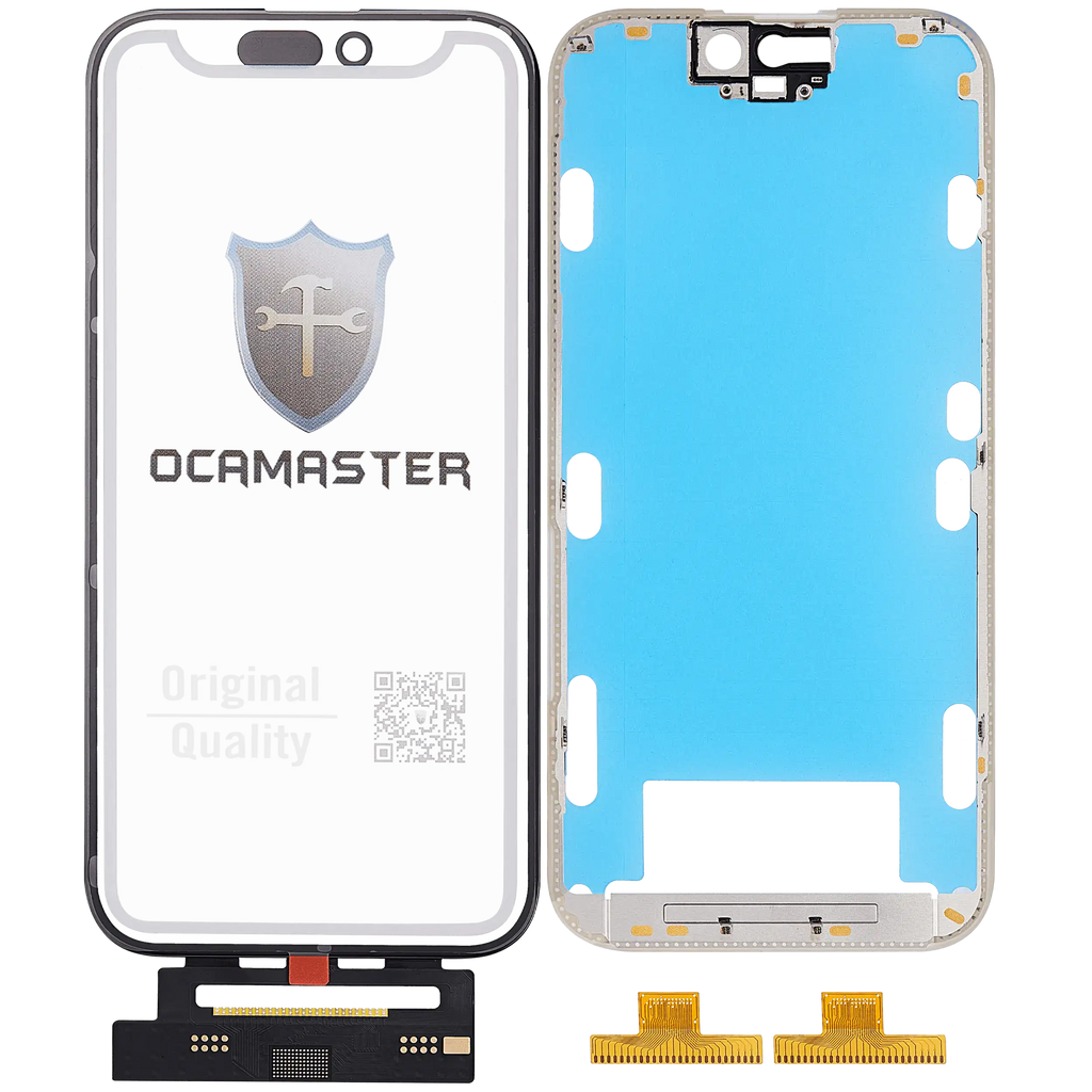 iPhone 15 Pro 4-in-1 Short Flex (Touch+Glas+OCA+Rahmen) OCA Master