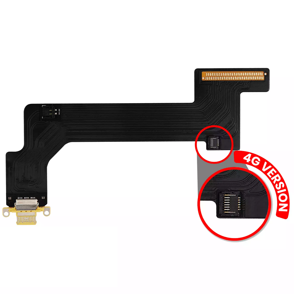 Charging Port Flex Cable for iPad 10 (2022) (Cellular) (Aftermarket Plus) (Yellow)