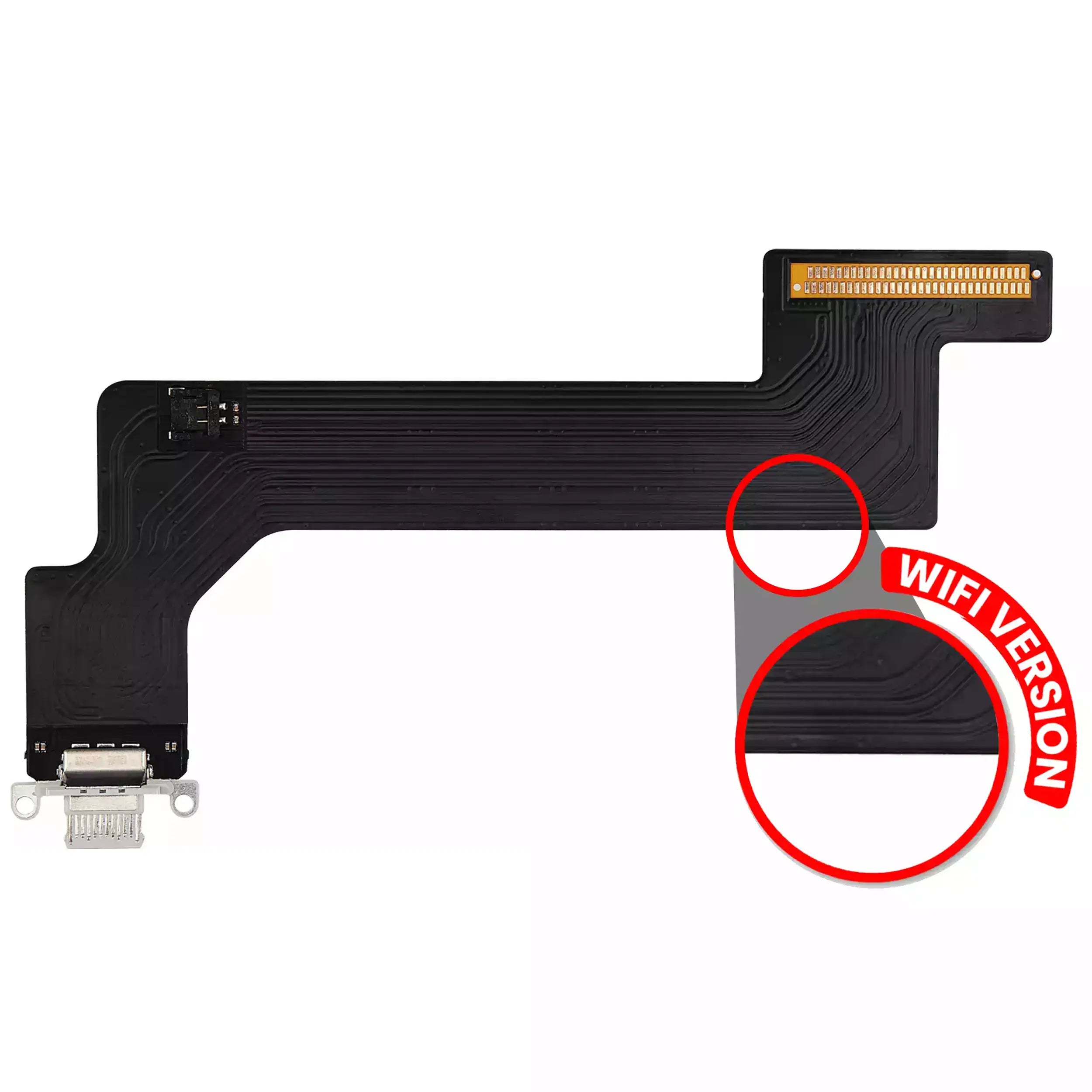 Ladebuchse-Flexkabel für iPad 10 (2022) (WiFi Only) (Aftermarket Plus) (Silber)