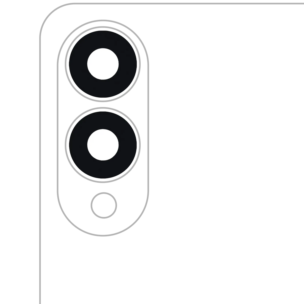 Rear Camera Lens Glass (Glass Only) with Adhesive for Samsung Galaxy S25 Edge (S937) 2-Pack (All Colors)
