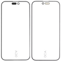 Rahmen für iPhone 15 Pro Max (5er Pack) (OCA Master)