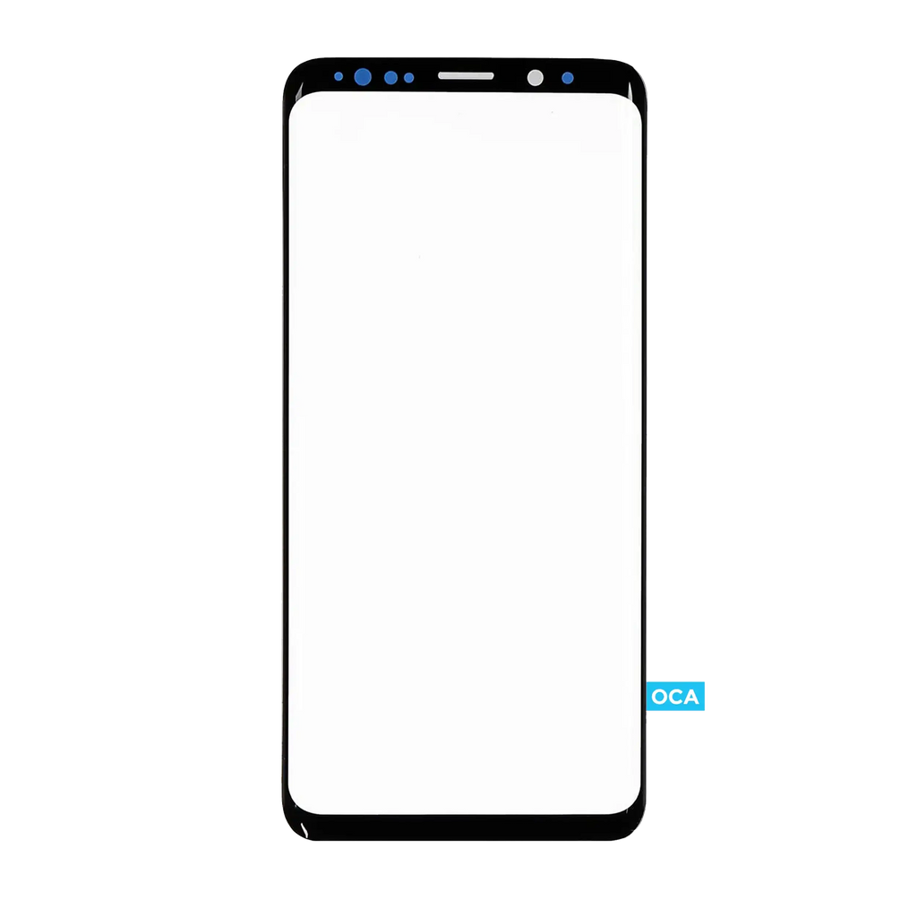 Front Glass with Pre-installed OCA for Samsung Galaxy S9 Plus (Black) (125 um)
