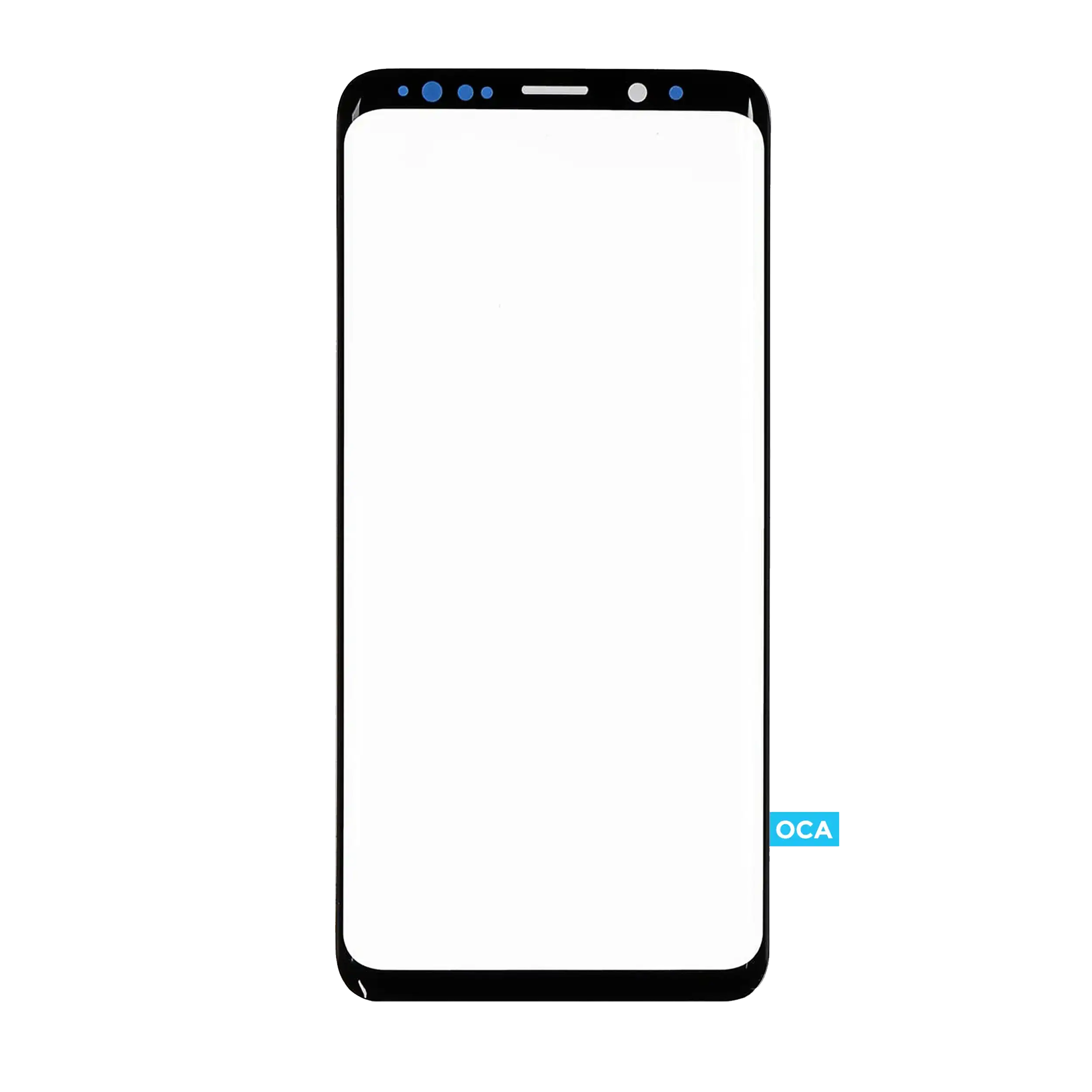 Front Glass with Pre-installed OCA for Samsung Galaxy S9 Plus (Black) (125 um)