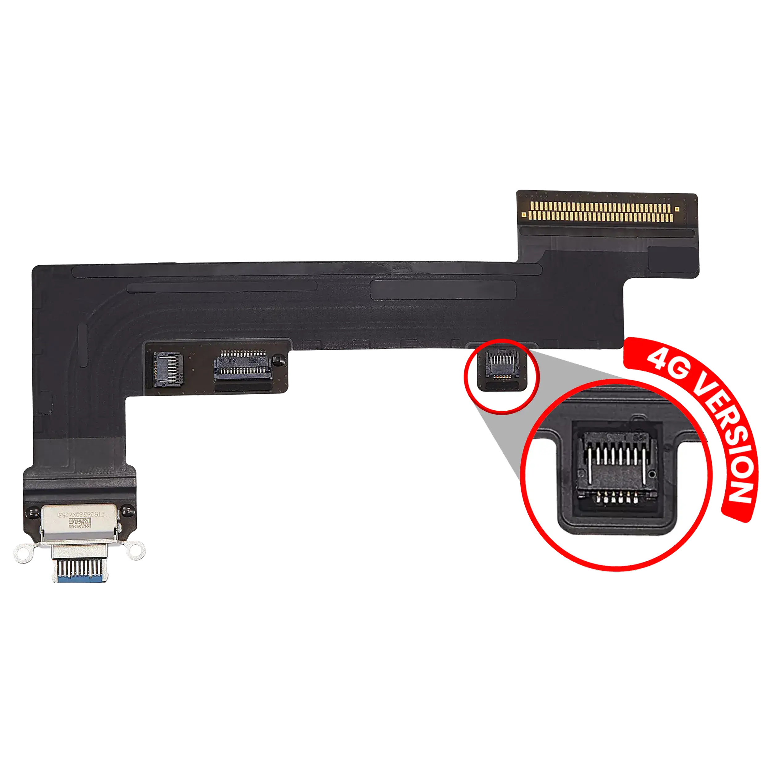 Charging Port Flex Cable for iPad Air 5 (Cellular) (Premium) (Blue)