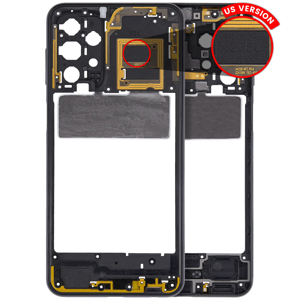 Midframe/Rahmen für Samsung Galaxy A23 5G US Schwarz