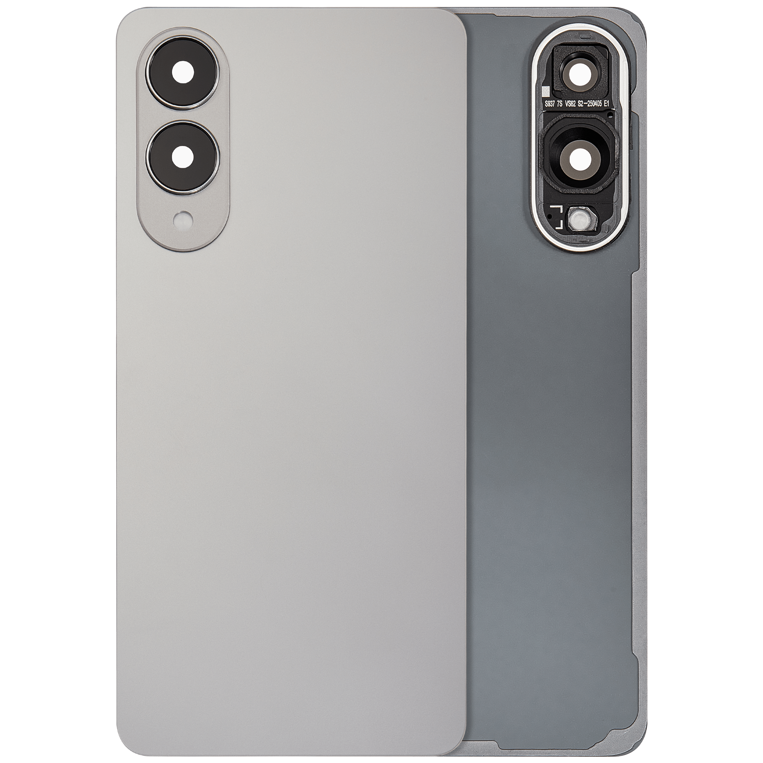 Back Cover with Camera Lens for Samsung Galaxy S25 Edge (No Logo) (Aftermarket Plus) (Titanium Silver)