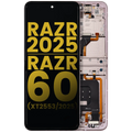 OLED-Display mit Rahmen Motorola Razr 2025/60 Parfait Pink Refurbished