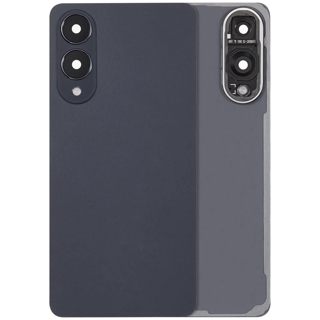 Backcover mit Kameralinse Samsung Galaxy S25 Edge ohne Logo Aftermarket+ Jetblac