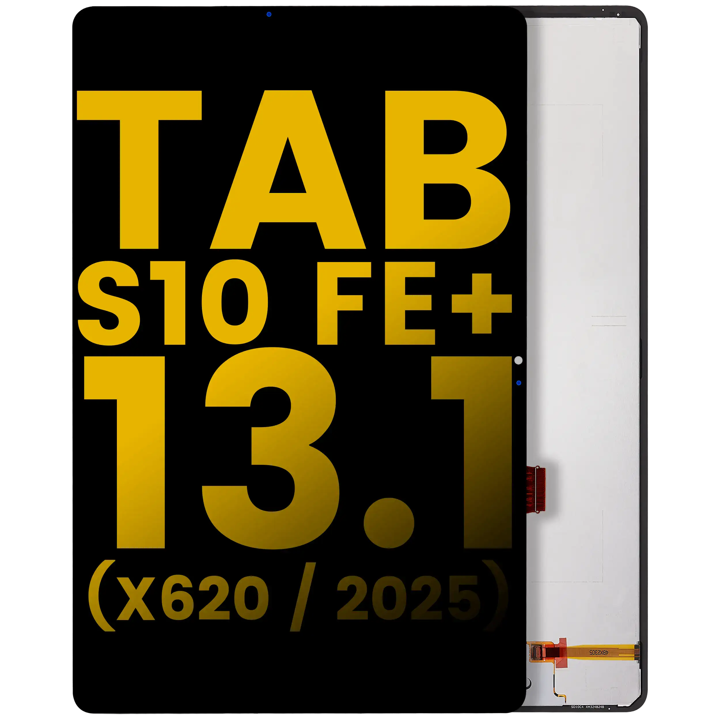 LCD-Display ohne Rahmen Samsung Tab S10 FE Plus 13.1" Generalüberholt Schwarz