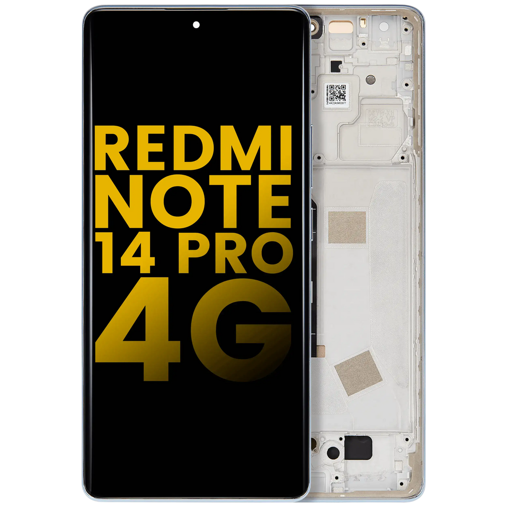 OLED Display with Frame for Xiaomi Redmi Note 14 Pro 4G (Refurbished) (Ocean Blue)